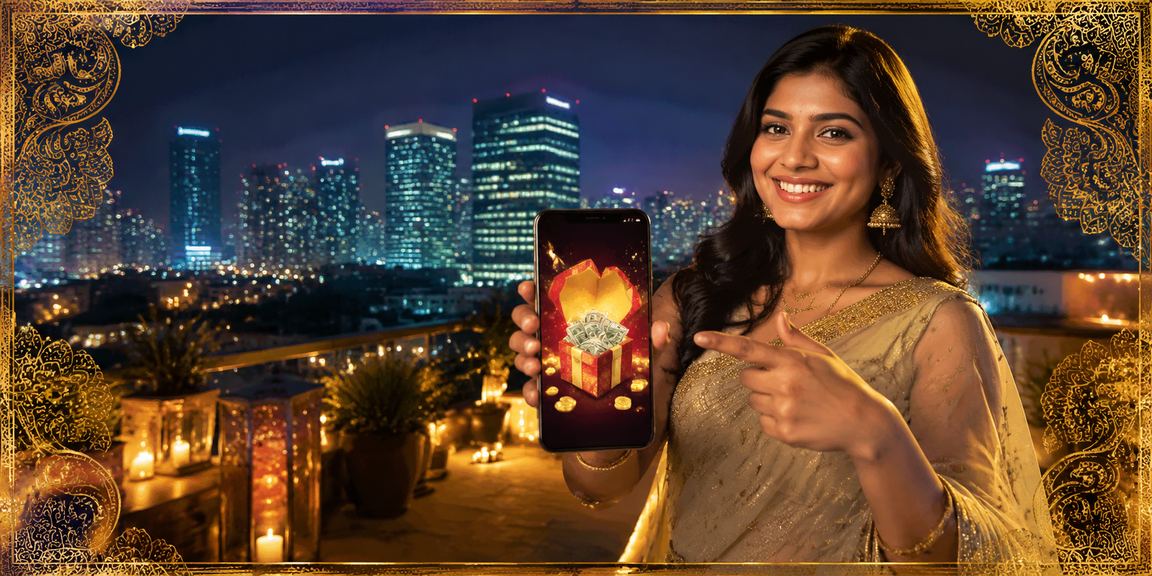 Mobile live casino gaming in India with models showing gameplay